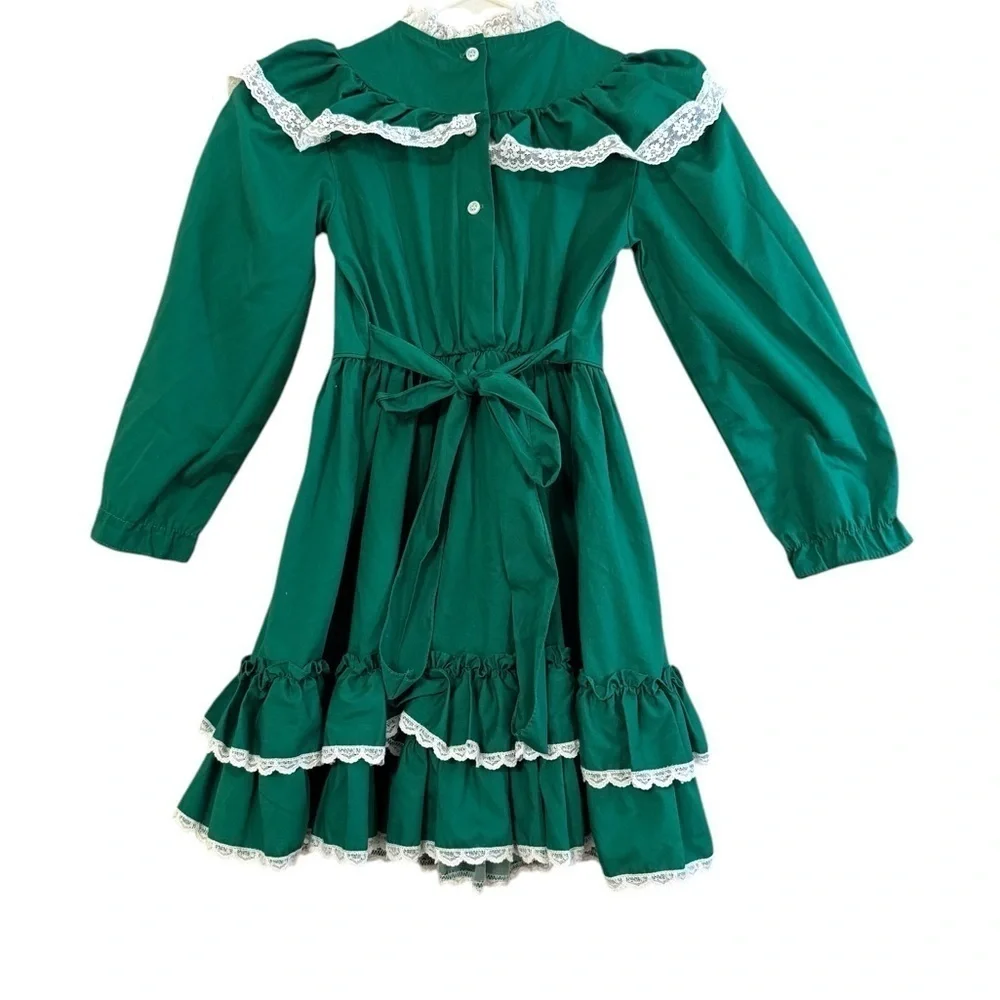 Vintage Disney Winnie the Pooh girls dress green size 6XL